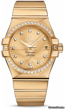 Omega Constellation Chronometer 35 mm Brushed Yellow Gold