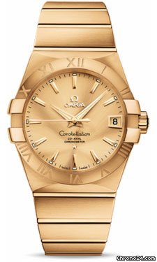 Omega Constellation Chronometer 38 mm Brushed Yellow Gold