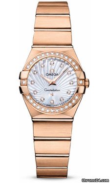 Omega Constellation Quartz 24 mm Brushed Red Gold