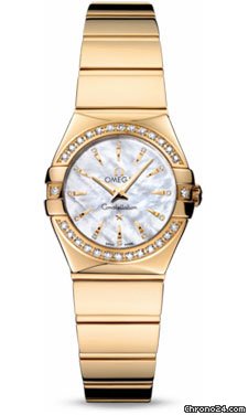 Omega Constellation Quartz 24 mm Polished Yellow Gold