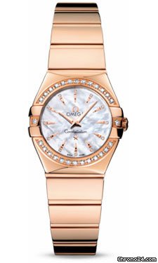 Omega Constellation Quartz 24 mm Polished Red Gold