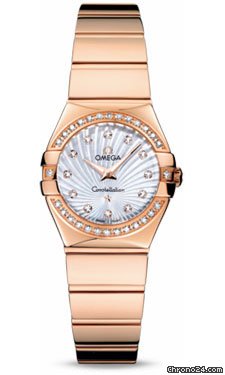 Omega Constellation Quartz 24 mm Polished Red Gold