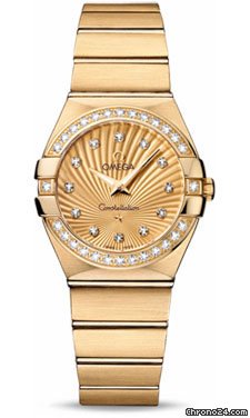 Omega Constellation Quartz 27 mm Brushed Yellow Gold