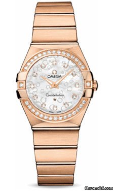 Omega Constellation Quartz 27 mm Brushed Red Gold