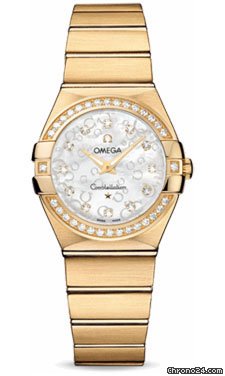 Omega Constellation Quartz 27 mm Brushed Yellow Gold