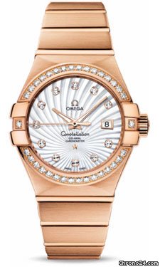 Omega Constellation Chronometer 31 mm Brushed Red Gold