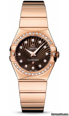 Omega Constellation Quartz 27 mm Polished Red Gold