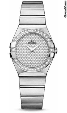 Omega Constellation Quartz 27 mm Brushed White Gold