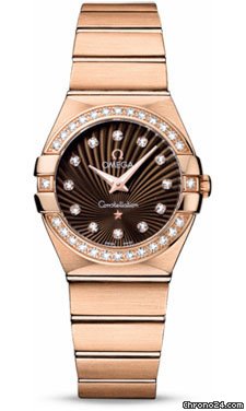 Omega Constellation Quartz 27 mm Brushed Red Gold