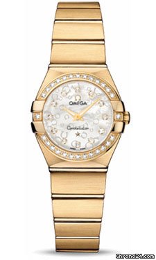Omega Constellation Quartz 24 mm Brushed Yellow Gold