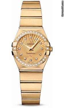 Omega Constellation Quartz 24 mm Brushed Yellow Gold