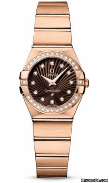 Omega Constellation Quartz 24 mm Brushed Red Gold