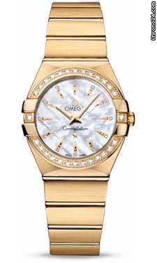Omega Constellation Quartz 27 mm Brushed Yellow Gold