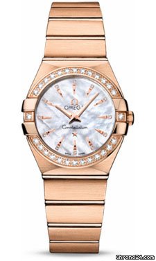 Omega Constellation Quartz 27 mm Brushed Red Gold