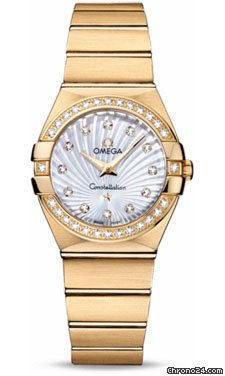 Omega Constellation Quartz 27 mm Brushed Yellow Gold