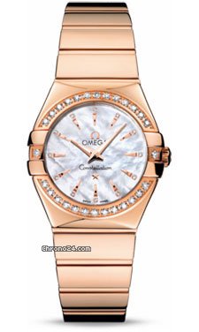 Omega Constellation Quartz 27 mm Polished Red Gold