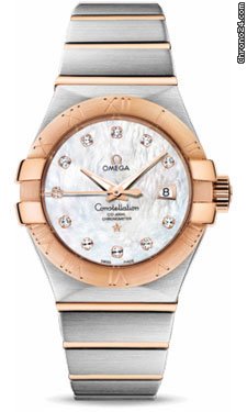 Omega Constellation Chronometer 31 mm Brushed Steel and Red Gold