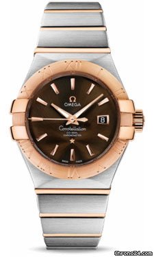 Omega Constellation Chronometer 31 mm Brushed Steel and Red Gold