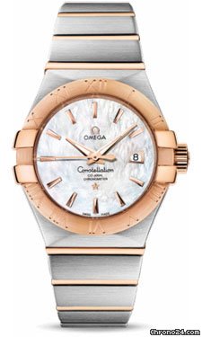 Omega Constellation Chronometer 31 mm Brushed Steel and Red Gold