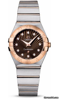 Omega Constellation Quartz 27 mm Brushed Steel and Red Gold