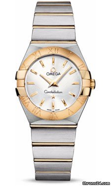 Omega Constellation Quartz 27 mm Brushed Steel and Yellow Gold