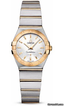 Omega Constellation Quartz 24 mm Brushed Steel and Yellow Gold