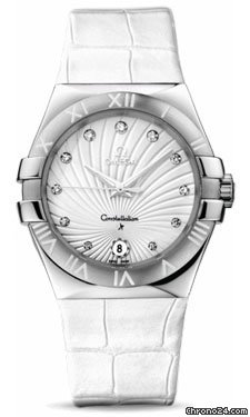 Omega Constellation Quartz 35 mm Brushed Stainless Steel