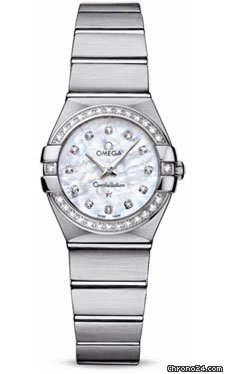 Omega Constellation Quartz 24 mm Brushed Stainless Steel