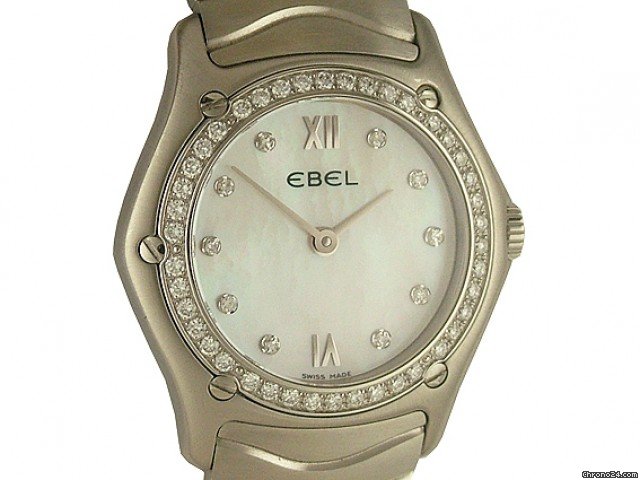 Ebel Classic Lady Stahl Diamond Perlmutt 27mm