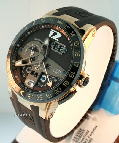 replica Ulysse Nardin GMT Perpetual 322-00 Pre-owned WATCHES 1 