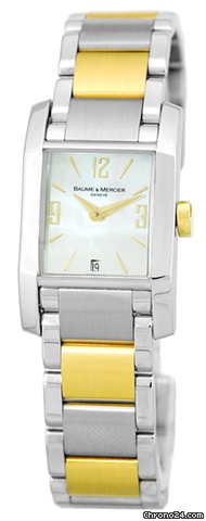 Baume & Mercier Lady's Stainless Steel & 18K Yellow Gold  &  Diamant