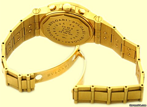 replica Bulgari Gent's 18K Yellow Gold   Chronograph WATCHES 1 