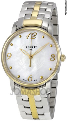 Tissot Lady-Round Mother of Pearl Dial Stainless Steel Ladies Watch T0522102211700