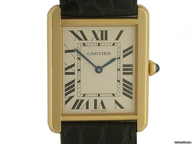 Cartier Tank Solo GM gro es Modell Gelbgold 35x27mm