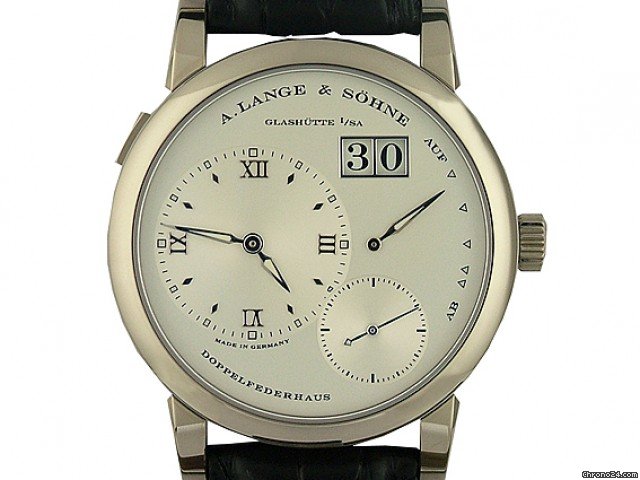 A. Lange & Sohne Lange 1 Wei gold Handaufzug Faltschlie e 38mm UNGETRAGEN