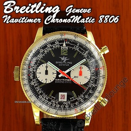 Breitling Navitimer 8806  Chrono-Matic 18 Kt Gold