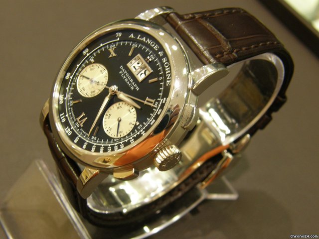 replica A. Lange & Sohne Datograph Flyback Platin  FALTSCHLIE E / TRESORUHR WATCHES 1 