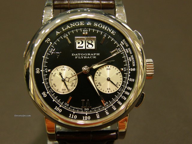 A. Lange & Sohne Datograph Flyback Platin  FALTSCHLIE E / TRESORUHR