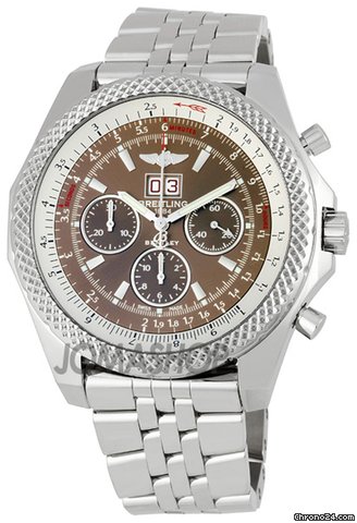 Breitling Bentley 6.75 Bronze Dial Chronograph Mens Watch A4436412-Q569SS