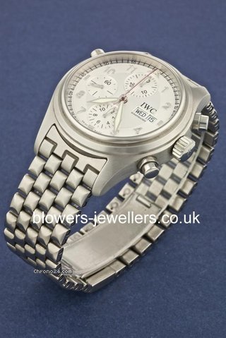 replica IWC Pilots Spitfire Double Chronograph Automatic IW3713-43 WATCHES 1 