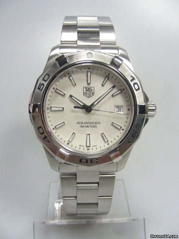 TAG Heuer Aquaracer plongee 300m complet acier cadran silver