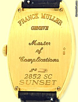 replica Franck Muller Gent's Medium Size 18K Yellow Gold  Cintree Curvex Sunset Strapwatch WATCHES 1 
