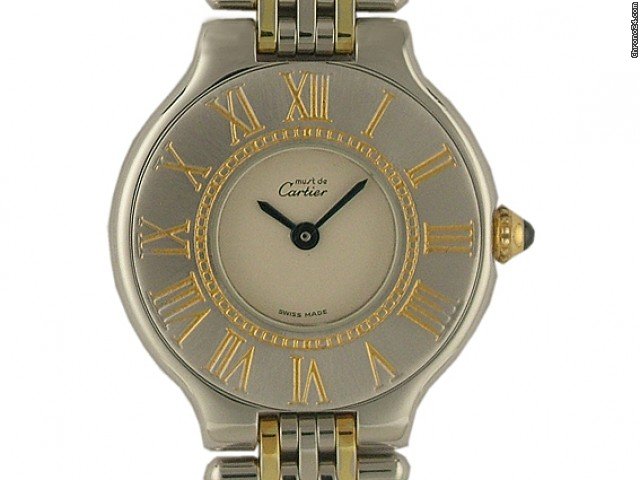 Cartier Must 21 Stahl/Gelbgold Vintage 28mm