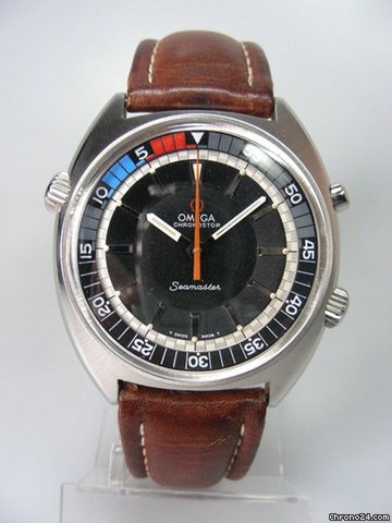 Omega Seamaster chronostop regate acier/cuir