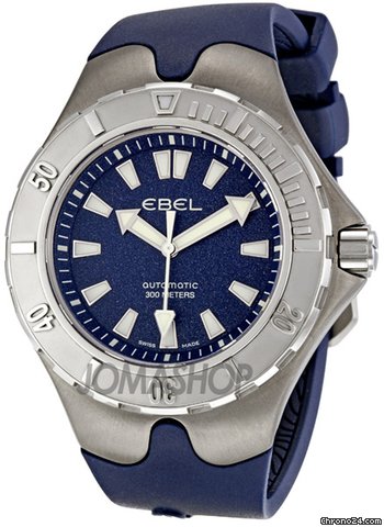 Ebel Sportwave Aquatica Blue Dial Automatic Mens Watch 1215634