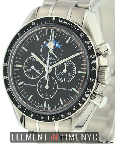 Omega Speedmaster Moonphase Black Dial 3576.50