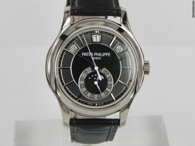 replica Patek Philippe ANNUAL CALENDAR MOONPHASE WHITE GOLD WATCHES 1 