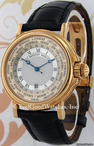 Breguet 3700BA Marine Hora Mundi, Yellow Gold