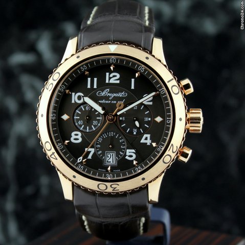 Breguet 18k Rose Gold  Transatlantique Type XXI Flyback Chronograph