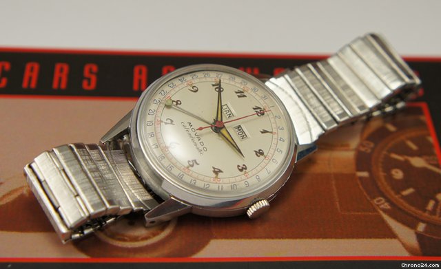 replica Movado Calendomatic steel case Breguet dial triple date WATCHES 1 